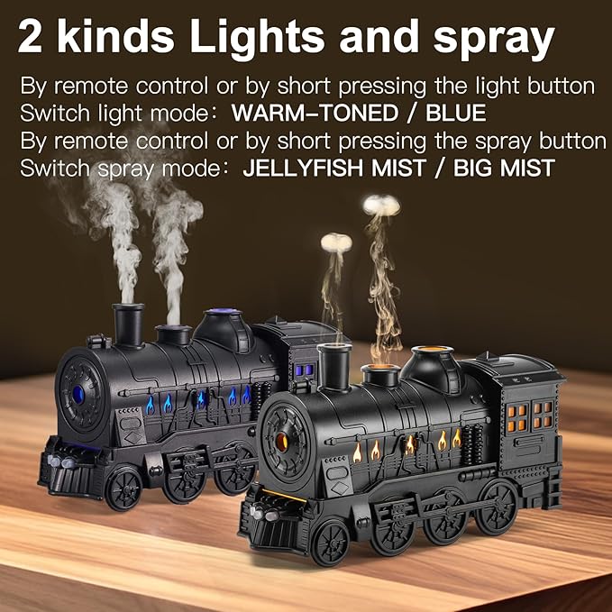 Train Humidifier – Cute Mini Desktop Steam Humidifier | Vybify.pk