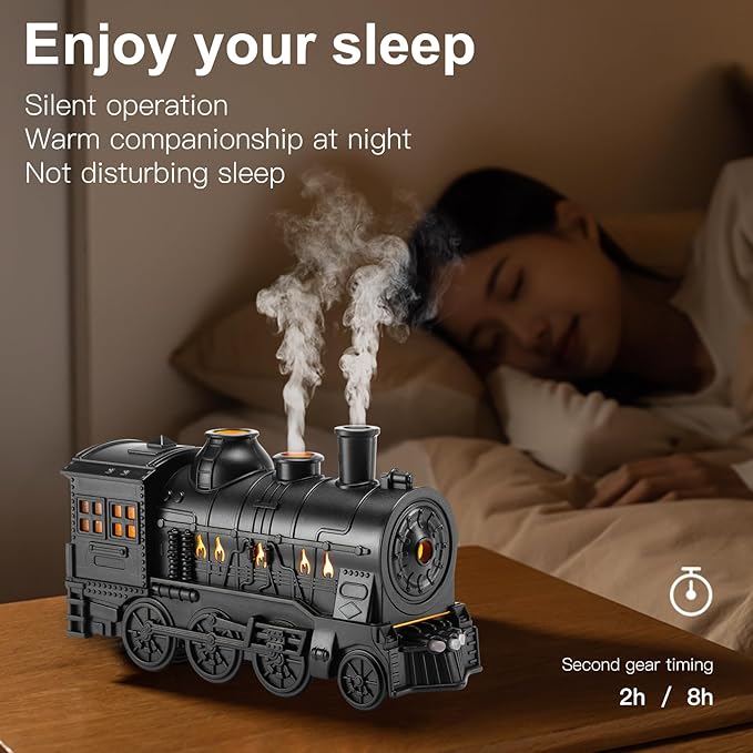 Train Humidifier – Cute Mini Desktop Steam Humidifier | Vybify.pk