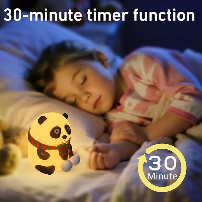 Adorable Panda Night Lamp | Soft LED Glow Bedside Light for Kids & Home Decor – vybify.pk