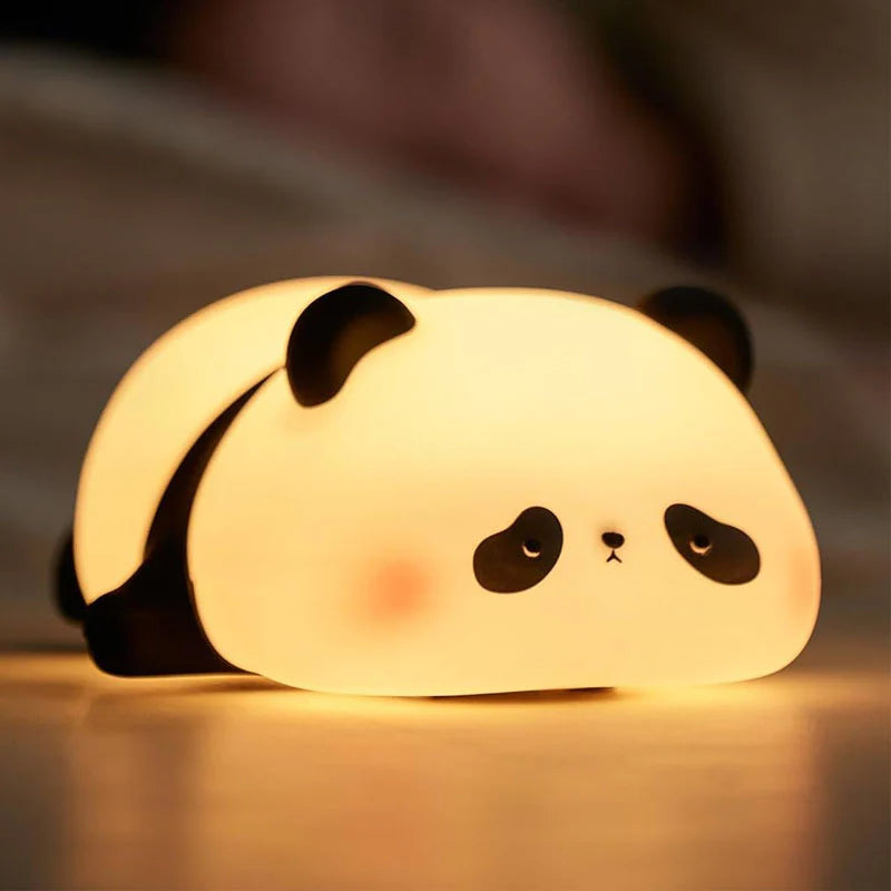 Panda Night Light for Kids | Tap Control Silicone LED Lamp | USB Rechargeable | 7 Color Modes | Best Gift in Pakistan
